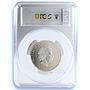 Cook Islands 5 dollars Anders Celsius KM-1664 Science PR69 PCGS silver coin 2014