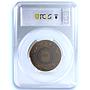 France Colonial Expo Indochine Cambodia Angkor Wat MS 64 PCGS bronze medal 1931