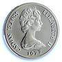 Cayman Islands 25 dollars Queen Mary II KM-18 PR 70 PCGS silver coin 1977