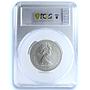 Cayman Islands 50 dollars Queens of England KM-12 MS 70 PCGS silver coin 1975