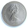 Cayman Islands 50 dollars Queens of England KM-12 MS 70 PCGS silver coin 1975