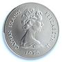 Cayman Islands 50 dollars Queens of England KM-12 MS 69 PCGS silver coin 1975
