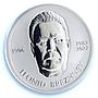 Chad 5000 francs Leonid Brezhnev USSR Communism PR 70 PCGS silver coin 2022