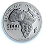 Chad 5000 francs Leonid Brezhnev USSR Communism PR 70 PCGS silver coin 2022