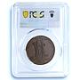 Castorland French-American Colony Lec-205 MS 65 PCGS copper medal 1796