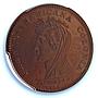 Castorland French-American Colony Lec-205 MS 65 PCGS copper medal 1796