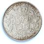 Belgium 5 francs Leopold II KM-24 Mor-158 MS 64 PCGS silver coin 1871