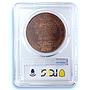 France 5 sols Monneron Freres KM-Tn31 Maz-145 MS 63 PCGS bronze coin 1792