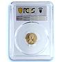 British Virgin Is. 50 dollars Golden Dove KM-28 Bird PR 70 PCGS gold coin 1980