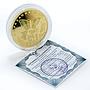 Laos 70000 kip Happy Holiday gilded silver coin 2017