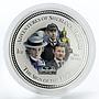 Cook Islands set 4 coins Sherlock Holmes colored silver 2007