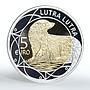 Luxembourg 5 euro Lutra animals gilded silver coin 2011