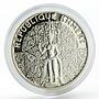 Cambodia 10000 riels Republique Khemer proof silver coin 1974