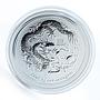 Australia 2 dollar Year of the Dragon Lunar Calendar Series II silver 2 oz 2012