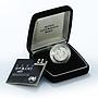 Australia 2 dollars Aboriginal Flora Soutern Cross silver proof coin 1988