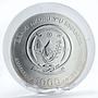 Rwanda 1000 francs Year of the Ox gilded silver coin 2009