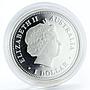 Australia 1 dollar Discover Hobart ship colored silver coin 2008