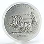 Ghana set 2 coins Olympic Games 2004 Athens silver 2001