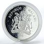 Malawi 20 kwacha Endangered Wildlife Elephant proof silver coin 1996