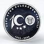 Turkey 40 yeni lira 100th of Vefa Sport club colored silver coin 2008