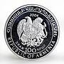 Armenia 100 dram FIFA World Cup Football Germany silver coin 2004