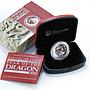 Australia 50 cents Year of Dragon Lunar Series II silver colorized coin 2012
