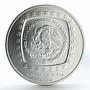 Mexico 10 pesos Olmec Series Cabeza Olmeca silver coin 1996