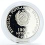 Mozambique 1000 meticais Visit Pope John Paul II proof silver coin 1988