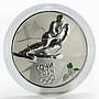 Russia 3 rubles Winter Olympics Sochi - Cross-country skiing silver coin 2014