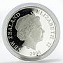 New Zealand 1 dollar Sir Edmund Hillary mountain colored silver coin 2008