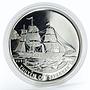 Vietnam 100 dong Boats of the World Savannah ship proof silver coin 1991