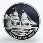 Vietnam 100 dong Boats of the World Savannah ship proof silver coin 1991