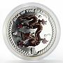 Palau set 2 coins Year of the Dragon proof colored silver 2012