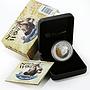 Tuvalu 1 Dollar Ship Santa Maria silver proof colorized coin 2011