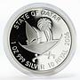 Qatar 10 riyals Asian Games Artistic Gymnastics proof silver coin 2006