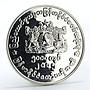 Myanmar 5000 kyats Government of Republic of Union Myanmar silver coin 2015