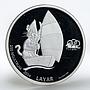 Bhutan 250 ngultrum Games Sailing proof silver coin 2004