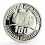 Macedonia 100 denari Pitu Guli revolutionary proof silver coin 2003