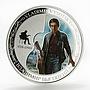 Benin 1000 francs Vladimir Vysotsky composer colored silver coin 2015