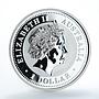 Australia $1 Year of the Goat Series I Lunar 1-oz Silver Gilded Coin 2003