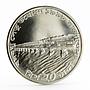 Bangladesh 20 taka Jamuna Bridge proof silver coin 1998