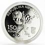 Croatia 150 kuna FIFA World Cup Brasil silver coin 2013