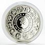Niue 1 dollar A. Mucha Zodiac Series Libra colored silver coin 2011