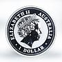 Australia $1 Year of the Goat Series I Lunar 1-oz Silver Gilded Coin 2003