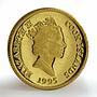 Cook Islands 20 dollars First man on the moon proof gold coin 1995