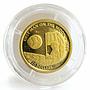 Cook Islands 20 dollars First man on the moon proof gold coin 1995