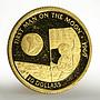 Cook Islands 20 dollars First man on the moon proof gold coin 1995