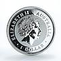Australia 1 dollar Year of the Goat Lunar calendar Series I silver coin 2003