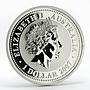 Australia 1 dollar Year of the Tiger Lunar Series I gilded silver coin 2010