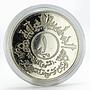 Iraq 1 dinar Tharthar Euphrates Canal proof silver coin 1977